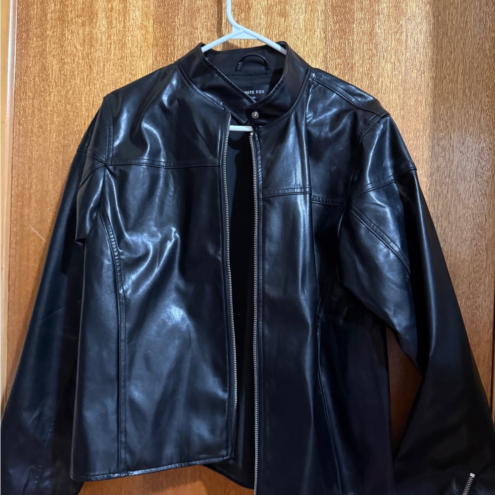 Black Faux Leather Jacket